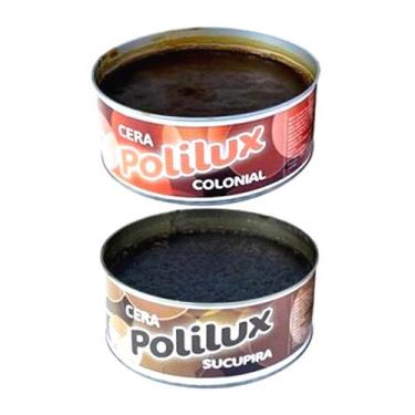 Imagem de Kit 2 Cera Pastosa Polilux Lata Colonial E Sucupira 400G - Borlen