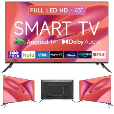 Imagem de Smart Tv 43" HD | Android 14 | 2 HDMI + À Prova de Umidade | Wi-fi 100/240v