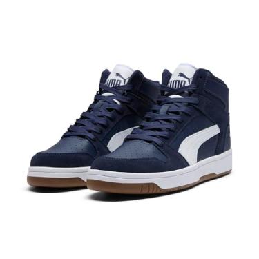 Imagem de PUMA Tênis masculino Rebound Layup, Azul-marinho e branco, 43