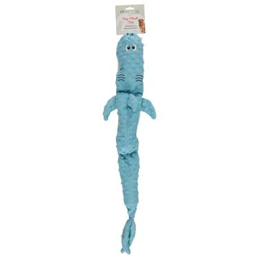 Imagem de Cudlie Brinquedo de pelúcia Stuffless para cães com vários rangidos grandes – Brinquedo para cães pequenos e médios – desenhos de animais de jacaré, tubarão, pato e hipopótamo