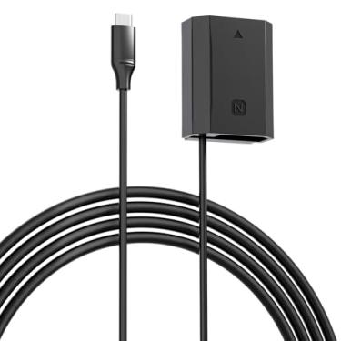 Imagem de F1TP Fonte de alimentação contínua de bateria falsa USB C para NP-FZ100 para Sony FX3, Alpha A7 III, A6600, A7III, A7C, A1, A7 IV, A7IV, A7R III, A7S III, A7R IV, A9 II, A9, A9S, A9R, ZV-E1, ZV-E10 II