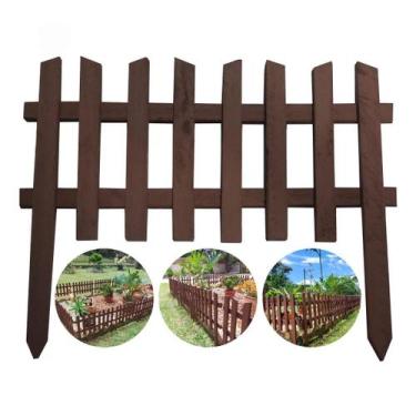 Imagem de Kit 10 Cercas de Jardim Limitador de Grama Contenção barreira - EcomEM