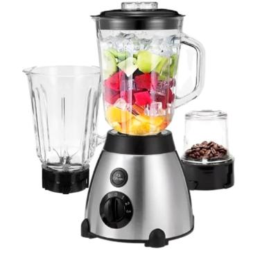 Imagem de Liquidificador 3X1 com Moedor 1000W e Triturador Jarra Vidro 127V