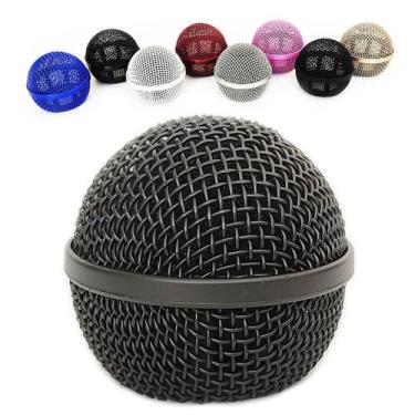 Imagem de Globo De Microfone Le Son Reposição Sm58 Ls50 Mc200 Ls58, Preto Fosco