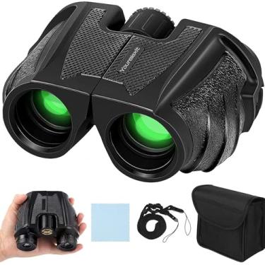 Imagem de Binóculos compactos 12 x 25 para adultos e crianças - Binóculos de visão ampla de alta potência com ocular grande, revestimento FMC e prisma BAK4