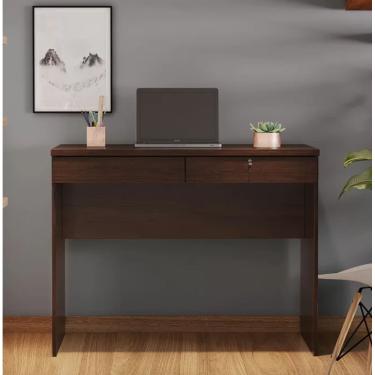 Imagem de Escrivaninha Felícia 2 Gavetas JCM Movelaria - Café Soft