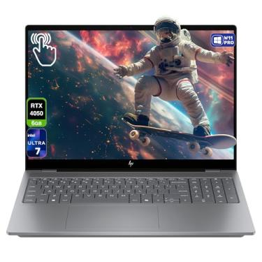 Imagem de HP Notebook OmniBook X AI 16, Intel Ultra 7-255H, 32 GB DDR5 RAM, SSD PCIe de 2 TB, tela sensível ao toque OLED 2K de 16 polegadas (2048 x 1280), Nvidia G-Force RTX 4050, teclado retroiluminado, W11
