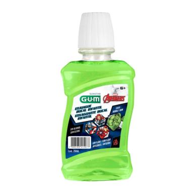 Imagem de Enxaguante Bucal Gum Infantil Avengers 6+ Sem Álcool Anticárie Com Flúor 250ml