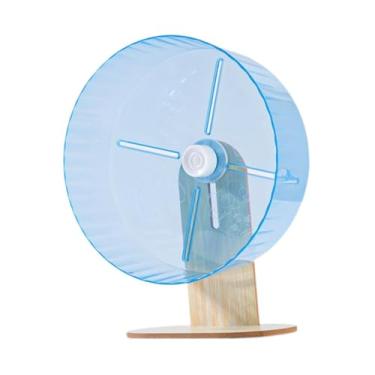 Imagem de Ｂｅｓｇａ Roda silenciosa para hamster, brinquedo de corrida, gaiola resistente, acessórios para exercícios, roda giratória para outros animais pequenos, Azul