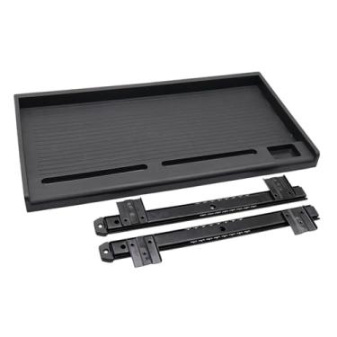 Imagem de YWMJZEU Organizador de Teclado para Computador, Gaveta para Teclado de Computador, para Escritório, Estudo, Resistente, Empurrar E Puxar, Extensor de Mesa Sua, Black 35mm W Rail, Tamanho real