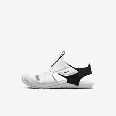 Imagem de Nike Sunray Protect 2 sandálias infantis pequenas (943826-100, branco Summit/preto/branco/vermelho), Summit branco/preto/branco/vermelho, 12 Little Kid