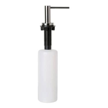 Imagem de Dosador Detergente Sabão Líquido Inox Cromado Bancada