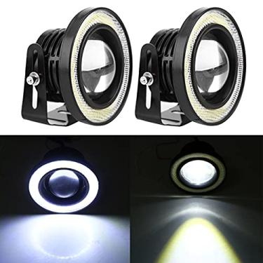 Imagem de Mingzhe Universal 10W LED COB Angel Eyes Fog Lights Caring Daytime Running Light Vehicle (3,5 polegadas)