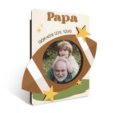 Imagem de Porta-retrato de papai, presente de aniversário de Natal, Dia dos Pais, Futebol Futebol Papa Imagem Ímãs Molduras para Geladeira, Para Pai Papai, Papai, 54