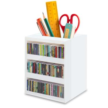Imagem de Ornamento de estante de ansiedade, mini biblioteca em miniatura com 100 peças de minilivros, mini livraria, sacuda sua ansiedade, marcador de livro ou organizador de porta-lápis para amantes de livros