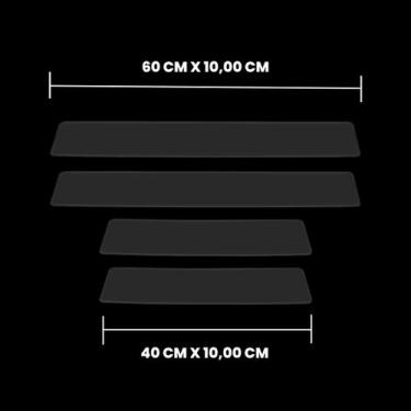 Imagem de Adesivo Protetor Transparente Ppf De Pvc Soleira Cruze 04 Pç - ALLTAK 