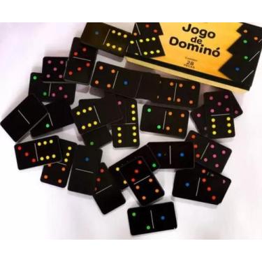 Imagem de Dominó Colorido com estojo kit com 56 peças - Bt21