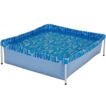 Imagem de Piscina Infantil Quadrada Estrutural Pvc 400 Litros