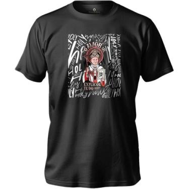 Imagem de Camiseta De Algodão Masculina E Feminina Estampada Holly São João Paul