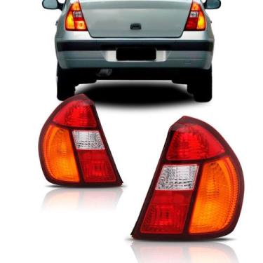 Imagem de Lanterna Traseira Clio Sedan 2001 A 2009 Tricolor - SP ACESSÓRIOS, Dir