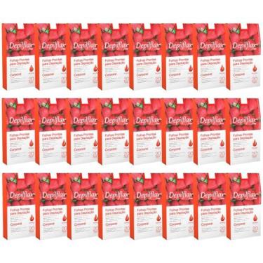 Imagem de Kit 24 Caixas Folhas Prontas Cera Depilatória Depilação Corporal Depil