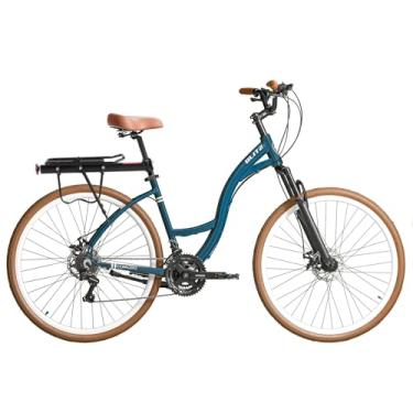 Imagem de Kit Bicicleta BLITZ Aro 29 Comodo Urbana Full SH 21v Freio á Disco + Bagageiro e Cadeado (Azul, 16)