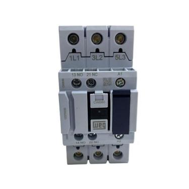 Imagem de Contator Tripolar WEG 80A CWB80A-11-30D23 Contato 1NA + 1NF