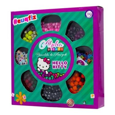 Imagem de Kit euqfiz Alpha Beads Hello Kitty Bracelete da Amizade i9 Brinquedos