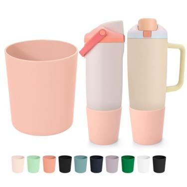 Imagem de Mity rain Bota superior compatível com Owala 850 g e 1,134 g FreeSip Sway Bottles & Tumbler - Acessórios de garrafa de água de bota alta, proteção aprimorada, estabilidade e evita arranhões (pêssego