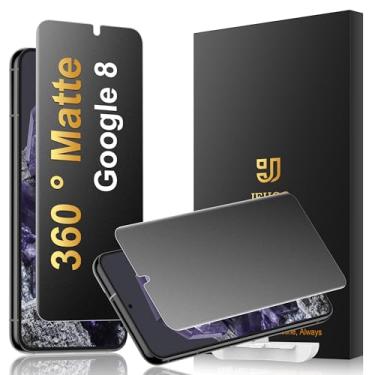 Imagem de JEHOO [Pacote com 2] Protetor de tela de privacidade de TPU fosco de 4 vias 360° para Google Pixel 8 (não é vidro), compatível com sensor de impressão digital, filme flexível adesivo completo
