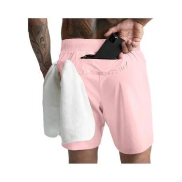 Imagem de Shorts De Compressão Masculinos De Secagem Rápida Para Corrida, Treino