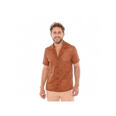 Imagem de Camisa Mascuina Renda Trabalhada - Execução Jeans, M