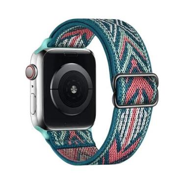 Imagem de Pulseira De Nylon Boêmia Para Apple Watch Ultra 49mm 41mm 45mm, Bracel