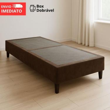 Imagem de Base Cama Box Colchão Solteiro Dobravel Fácil De Montar Reforçado Desm