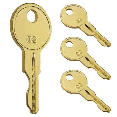 Imagem de B02 Chaves para caixa de ferramentas e fechaduras de armário para caixa de ferramentas Hus-ky Home De-pot Hud-son De-walt Toolboxes 4 unidades