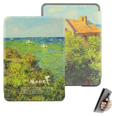 Imagem de GUKSRASO Capa para Kindle Paperwhite 11ª Geração/Signature Edition (6.8", Modelo: M2L3EK/M2L4EK) - Feito de Material à Prova D'água, com Suspensão Automática, Alça de Mão