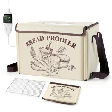 Imagem de Caixa à prova de pão com controle de temperatura e temporizador – À prova de pão dobrável para massa, fermento, pizza e iogurte – Recipiente grande para secagem de filamento 3D, com sensor NTC e