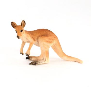 Imagem de Estatueta de canguru modelo animal selvagem em PVC para crianças de 3 anos ou mais