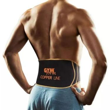 Imagem de Cinta Suporte Lombar Ajustável Protetora Fibra De Cobre Gym - DropJT