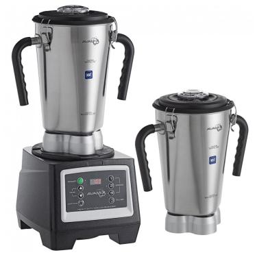 Imagem de Liquidificador Industrial de Alimentos em Aço Inoxidável de 3,78 Litros AvaMix BX1GRGT2J com Temporizador e 2 Recipientes