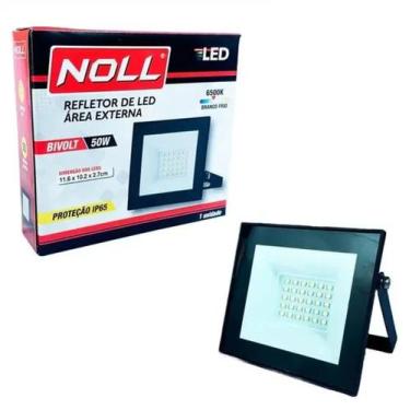 Imagem de Refletor Led 50W Bivolt Proteção IP65 6500K NOLL