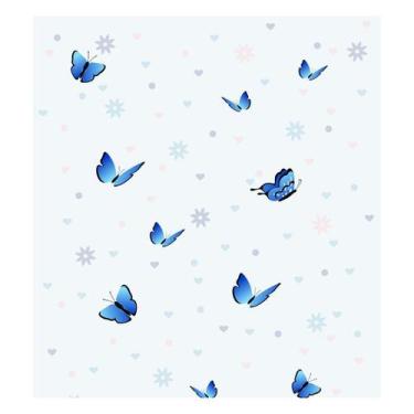 Imagem de Papel de Parede Decorativo Borboletas - Adesivo Autocolante - Cromo Si