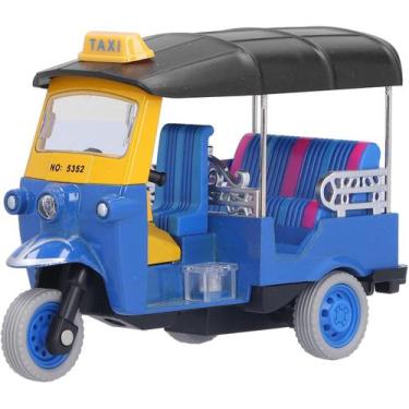 Imagem de Simulação de ciclismo de três rodas para carros de brinquedo Alloy Tuk