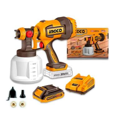 Imagem de Pistola De Pintura 20V CSGLI200429 Ingco Capacidade 1 Litro Vazão 800M