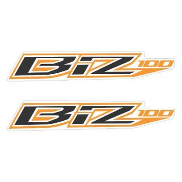 Imagem de Adesivo Biz 100 2015 Compatível Lateral para Motocicletas - Cromo Sign