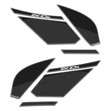 Imagem de Adesivo Tank Pad Zx 10r 2020 Compatível Lateral Resina - Cromo Sign