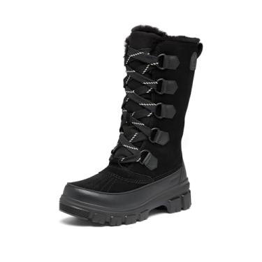 Imagem de Sorel Bota de neve feminina Tivoli V Tall impermeável, Preto/natural, 40