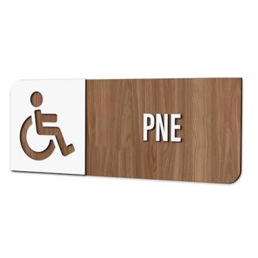 Imagem de Placa de Sinalização Indicativa - Banheiro PNE