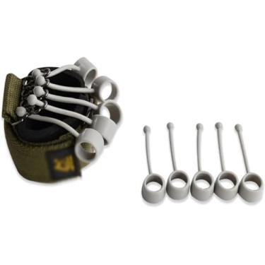 Imagem de Treinador De Aderência Pinça De Dedo Treinador De Força Mão Yoga Banda De Resistência Flexão E Extensão De Dedo Dispositivo De Treinamento De Força De Dedo, Blue 40lb