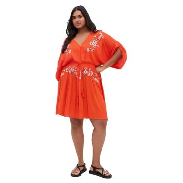 Imagem de City Chic Camisa feminina plus size - Sevilha, Tigerlírio, 50
